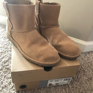 UGG low unlined perforated boots